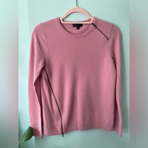 J. Crew Petal Pink 100% Merino Wool Crew Neck Sweater